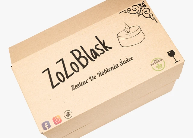 opakowanie z własnym nadrukiem produkcja świec - podkreśl naturalność produktów opakowaniem